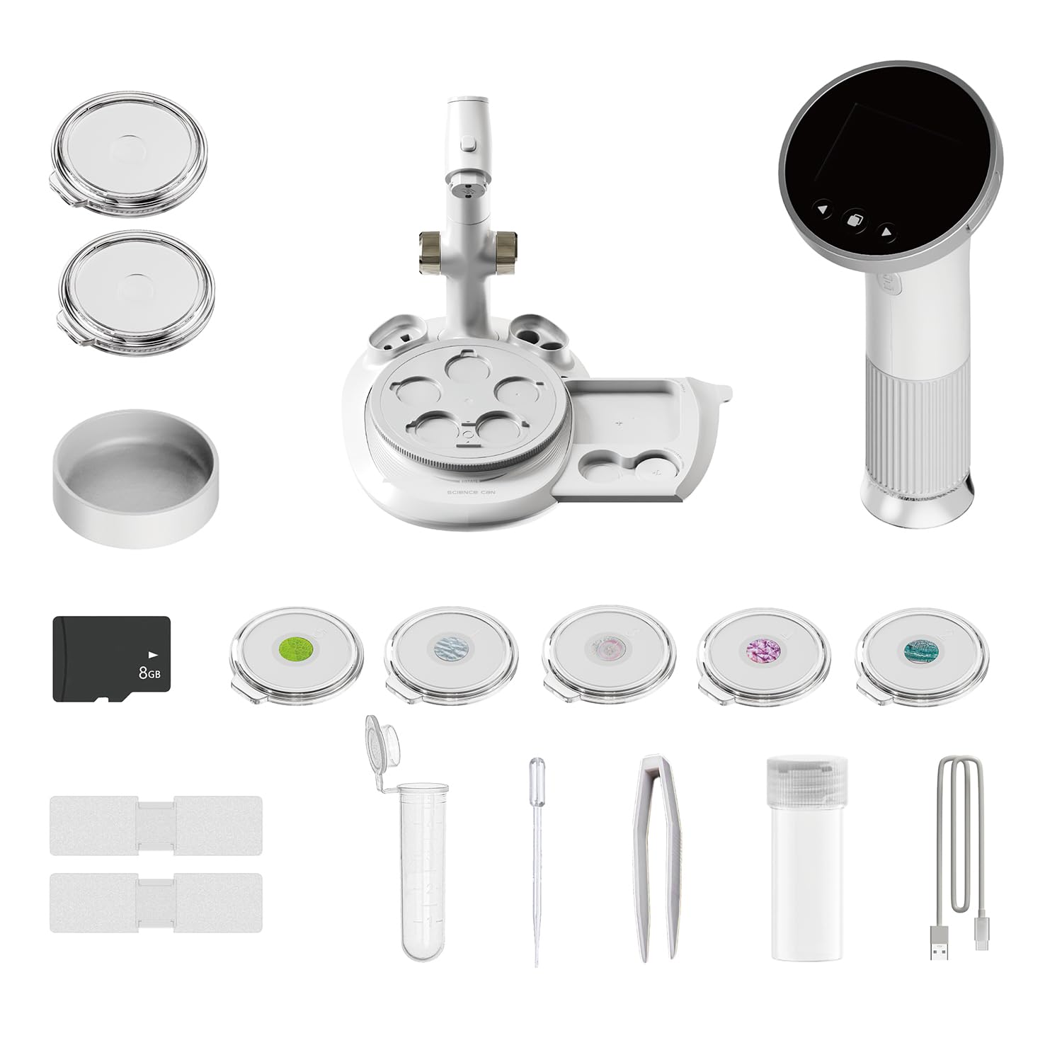 Canal Toys - So Science - Microscopio Video Vision 1000 per bambini a partire da 8 anni – Microscopio elettronico portatile con schermo HD - Zoom ad alta precisione - Kit STEM educativo scientifico