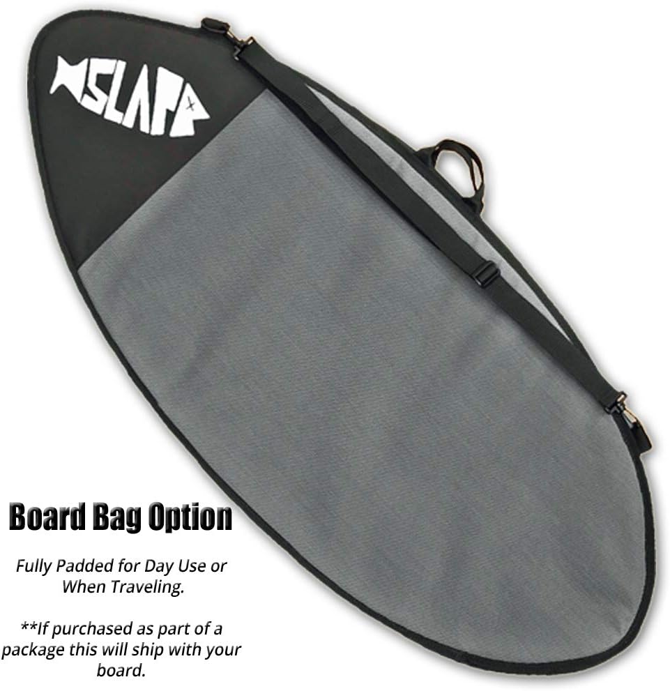 Slapfish Skimboards USA Made 50" Fiberglass & Carbon - No Rider Weight Limit - with Traction Deck Grip - Kids & Adults - 4 Colors