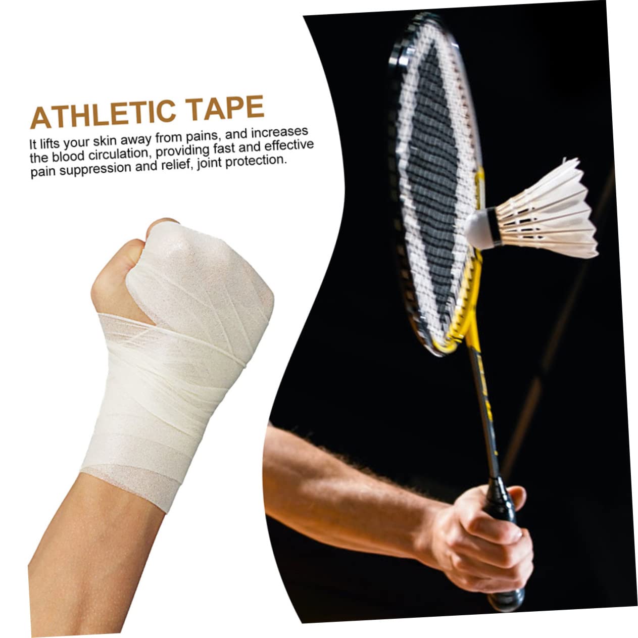 HAPINARY 5 Rolls Sports Tape Sports Pre Pink Wrist Tape Gloves for Bathing Carpal Tunnel Wrist Brace Grip Cover Athletic Sports Bandage Pink Binders Athletic Foam Tap Sponge Khaki