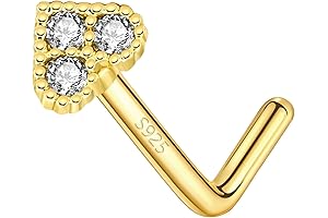 Sparkling Gold Ball Nose Stud: Elevate Your Style