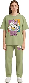 My Swag Women’s Co-ord | Oversized T-Shirt and Trouser Nightwear | Comfortable Cotton Loungewear & Sleepwear Set Price In India