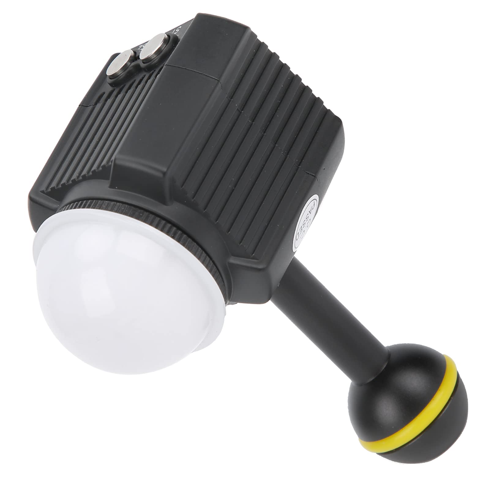 01 02 015 Underwater LED Light, 60M Waterproof Underwater Photography Light Electricity Saving with Light Tube USB Charging Cable Wrench for Underwater Photography