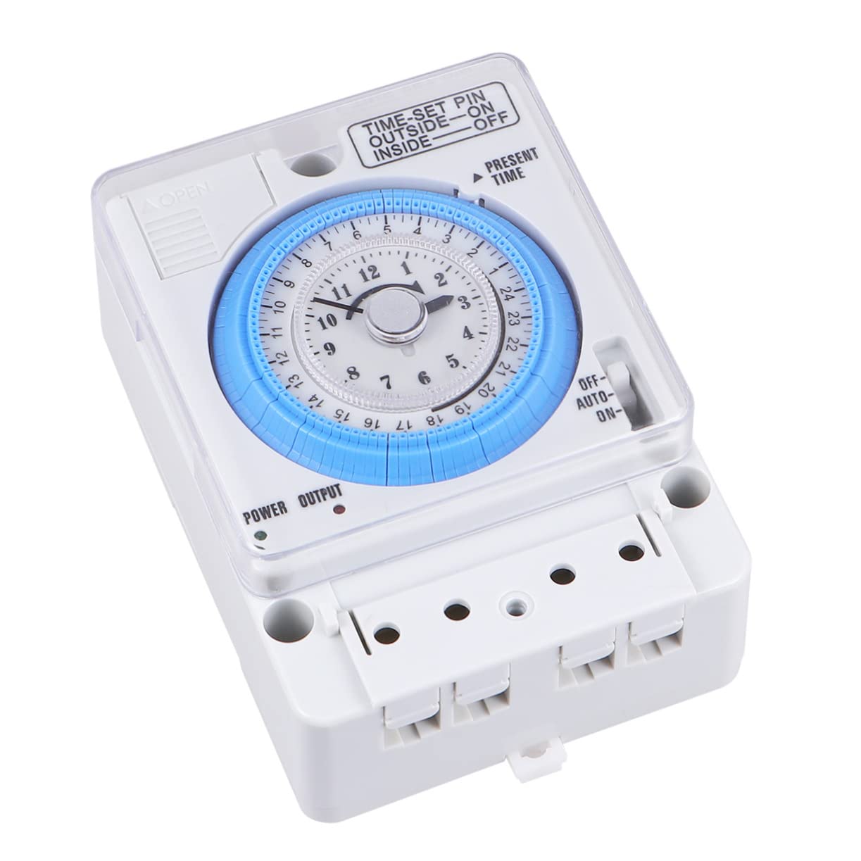 Mechanischer Timer mit Zeitschaltuhr, Pc, Weiß, Einfach zu Bedienen | Backen und Eierkochen, Mechanischer Countdown Timer, Einfache Bedienung Zufälliger Stil