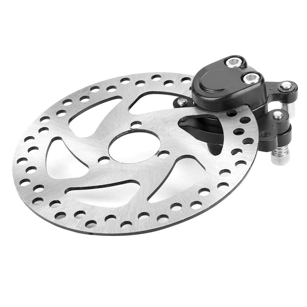 Scheibenbremsscheibe Mini-Roller 140 mm aus Aluminiumlegierung Hinterer Bremssatz mit Bremsscheibe und Bremssattel für Mini-Gas- oder Elektro-Kart, ATV, Allrad-Mini-Roller, SUVs