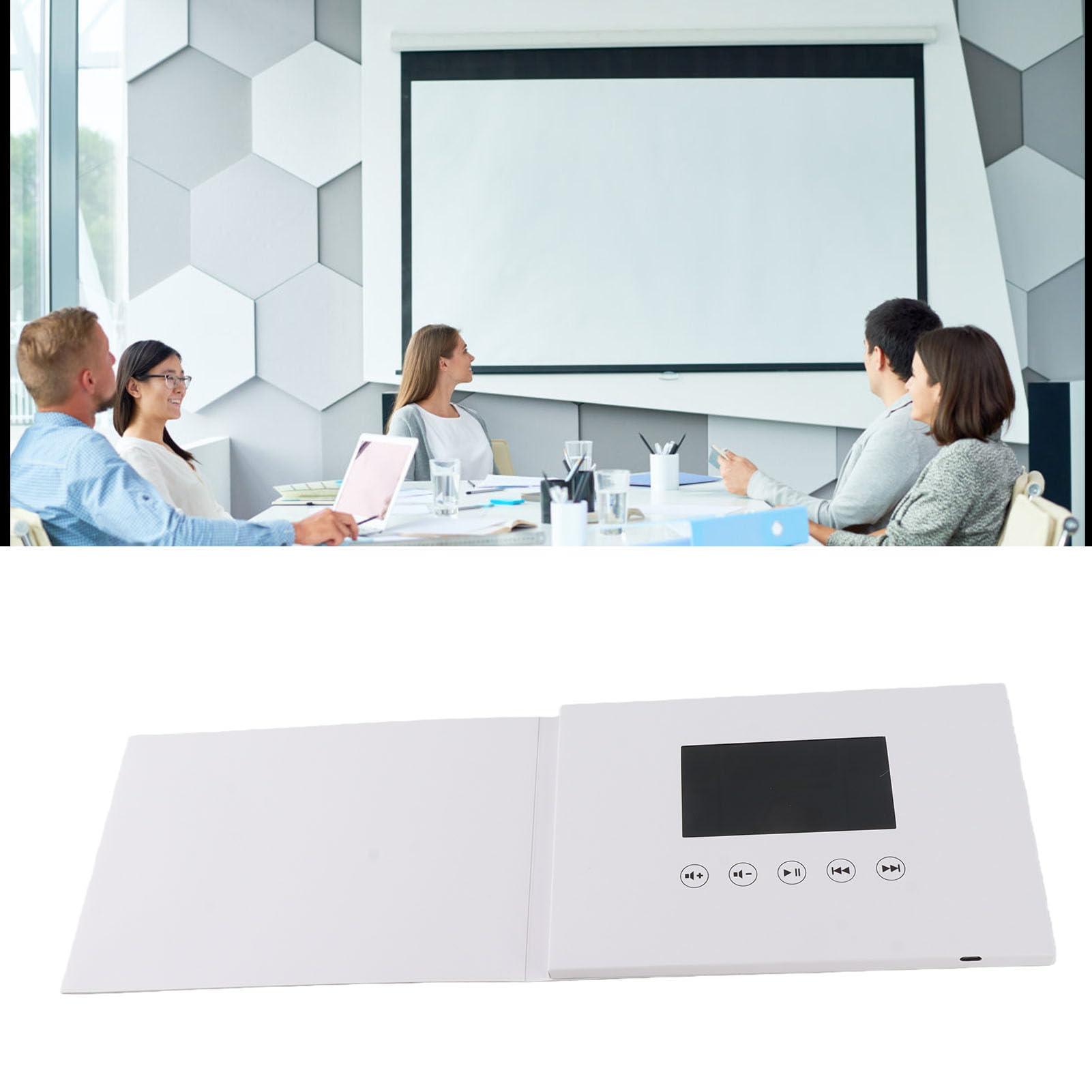 Brochure met LCD scherm | Video print in één
