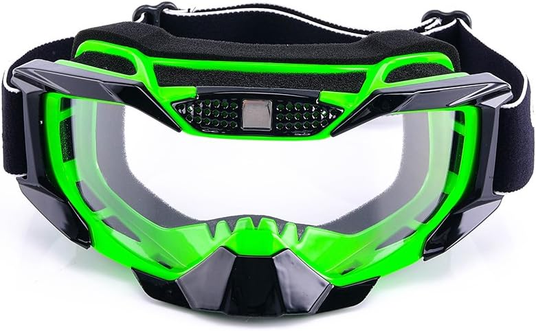 Hottong Motorcycle Goggles Motocross Off Road Dirt Bike Riding Racing Skiing Helmet Goggles(Green)