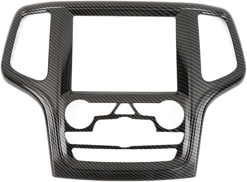 車の GPS ナビゲーションパネルカバートリムジープグランドチェロキー 2014-2018 アクセサリー ABS カーボンファイバーと互換性