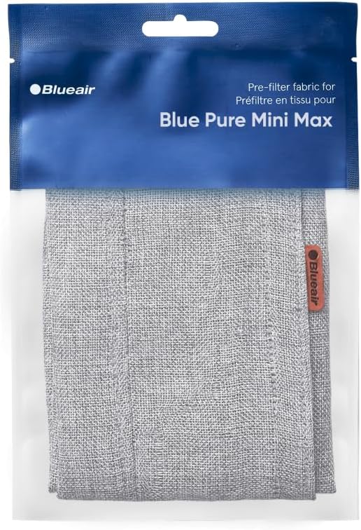 BLUEAIR Genuine Pre-Filter Blue Pure Mini Max Air Purifier, Washable Fabric, Fog Grey