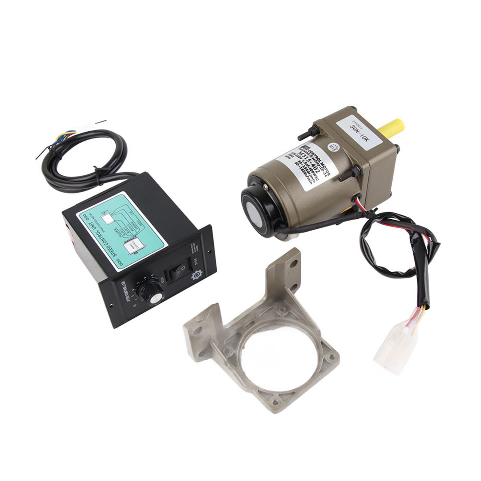 Motore di Marcia, M315-402 220V 15 W Motore di Marcia 220 V di Reversibile Regolabile con Staffa Controller (Rapporto di riduzione della velocità 10K)