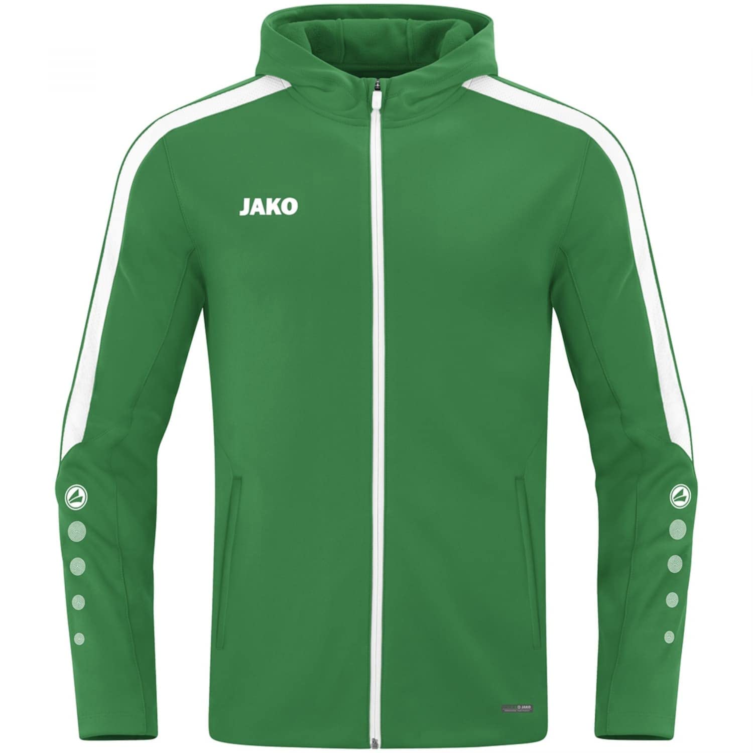 JAKO Damen Kapuzenjacke Power, Sportgrün, 44