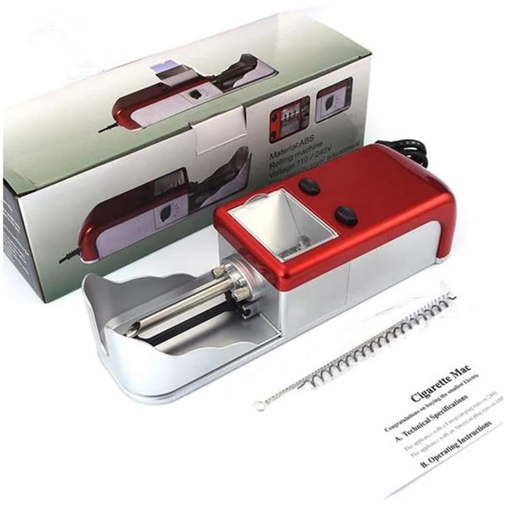 Macchina Manuale per rollare Sigarette. Macchina for arrotolare Il Tabacco elettrica Automatica, iniettore for Pipe da 6,5 ​​e 8 mm, Accessori for Fumatori