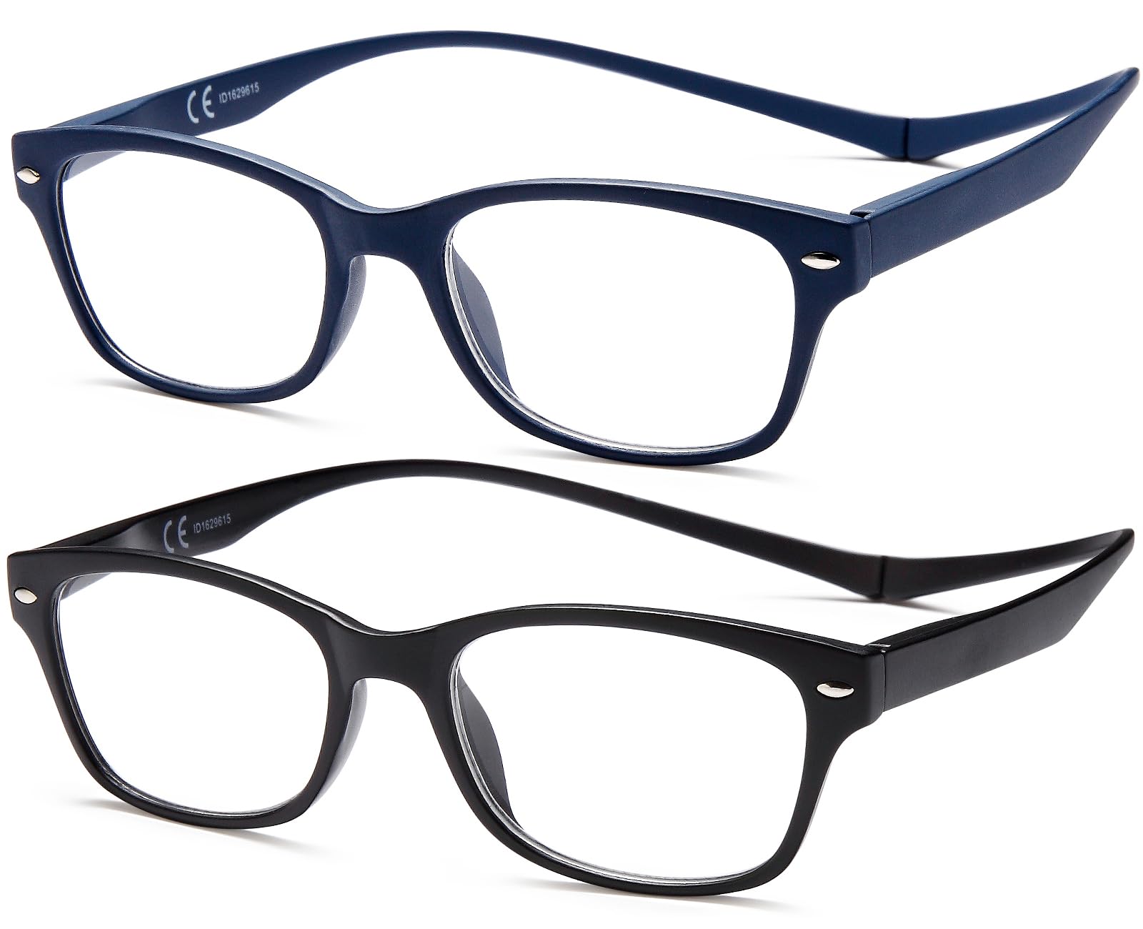 NEW VISION Gafas Presbicia Hombre 2 pack, Gafas Lectura Iman, Marcos Ligeros, Estilo Retro, ProteccióN UV400 Gafas De Lectura, Gafas Para Ordenador Hombre Mujer NV3282