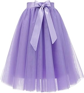 Women's Tulle Skirt Knee Length 6-Layered Wedding Party Homecoming Prom Dress
