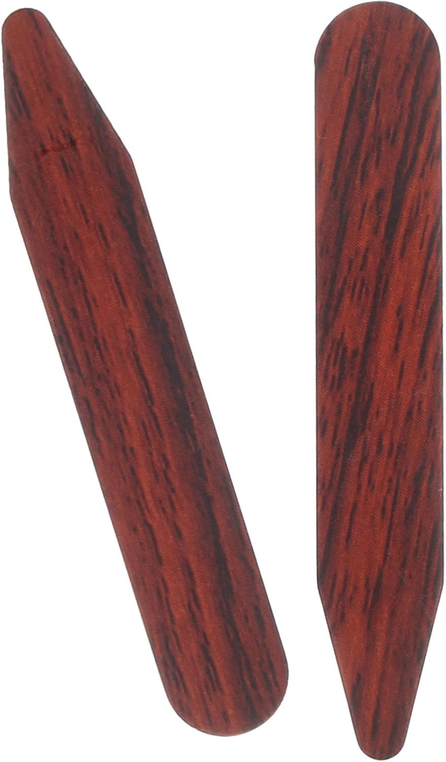 2pcs Men Shirt Collar Stays Wood Collar Inserts for Dress Shirts Fixing Supplies