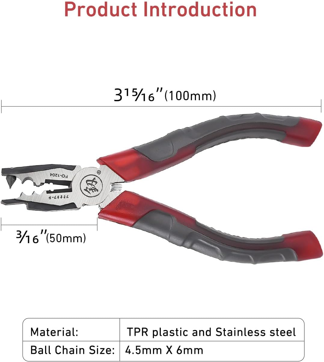 #10 Ball Chain Splicing pliers Tool | Ball Chain Pliers for Repair & Installation | Compatible with Nickel Plated Bead Chains, Roller Blinds, Curtains, Swag Lights & Fan Pulls