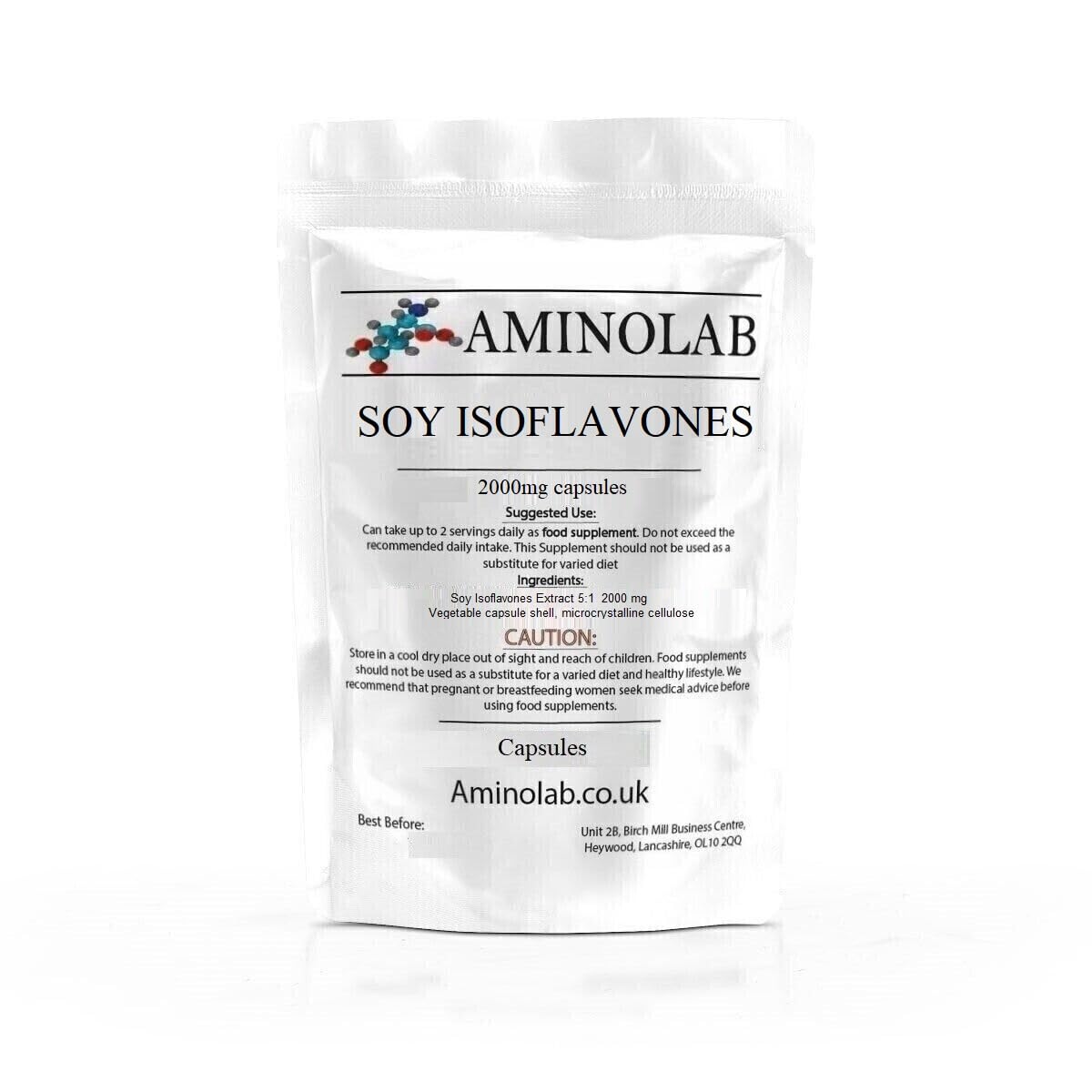 Aminolab - Soy Isoflavones 2000mg 120 Capsules
