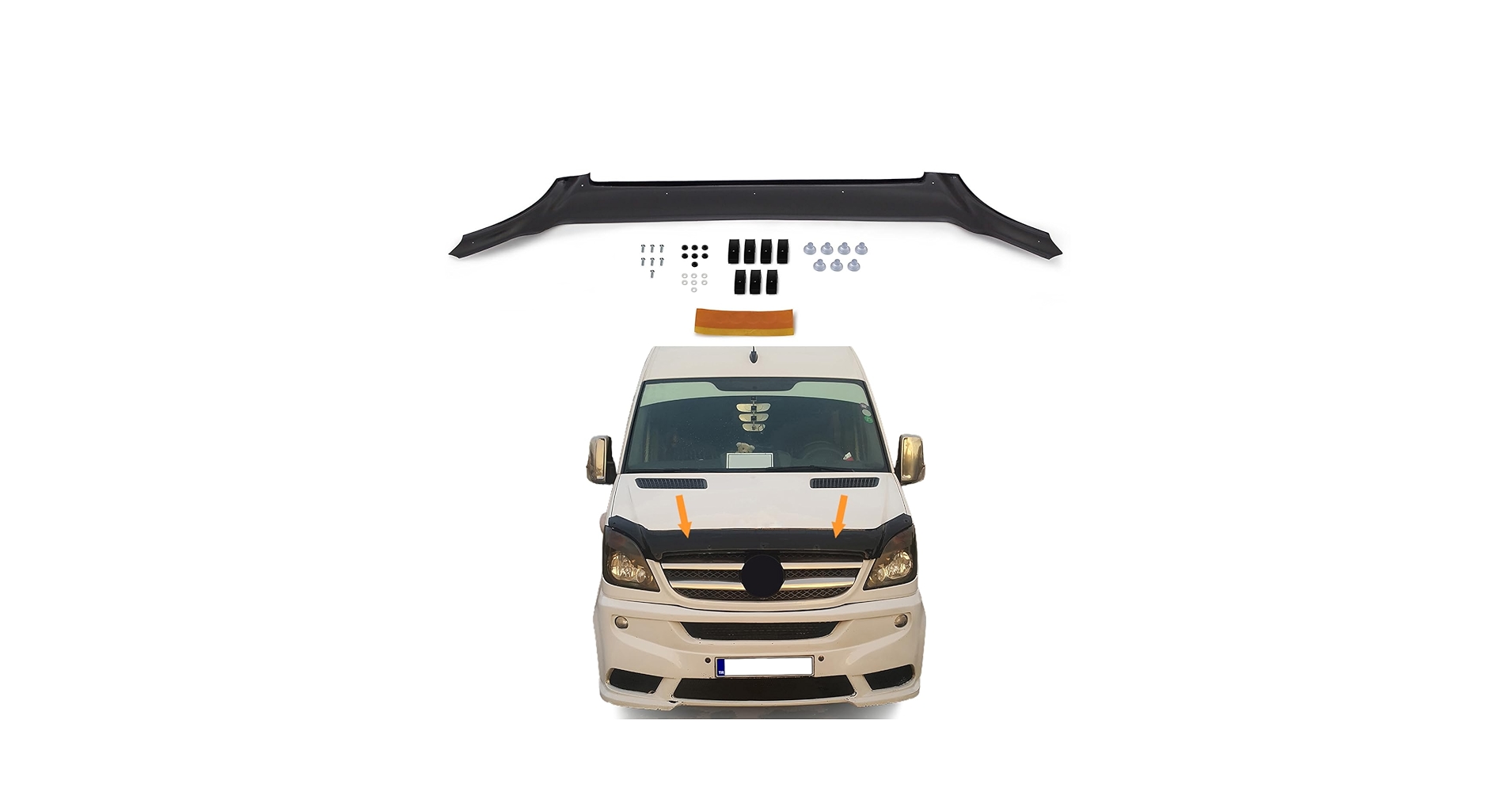 For Mercedes Sprinter Bonnet Wind Stone Deflector Guard Protector (2014-2018) | UK