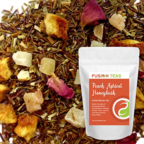 Peach Apricot - Loose Leaf Honeybush Herbal Tea - Fusion Teas 16oz Pouch