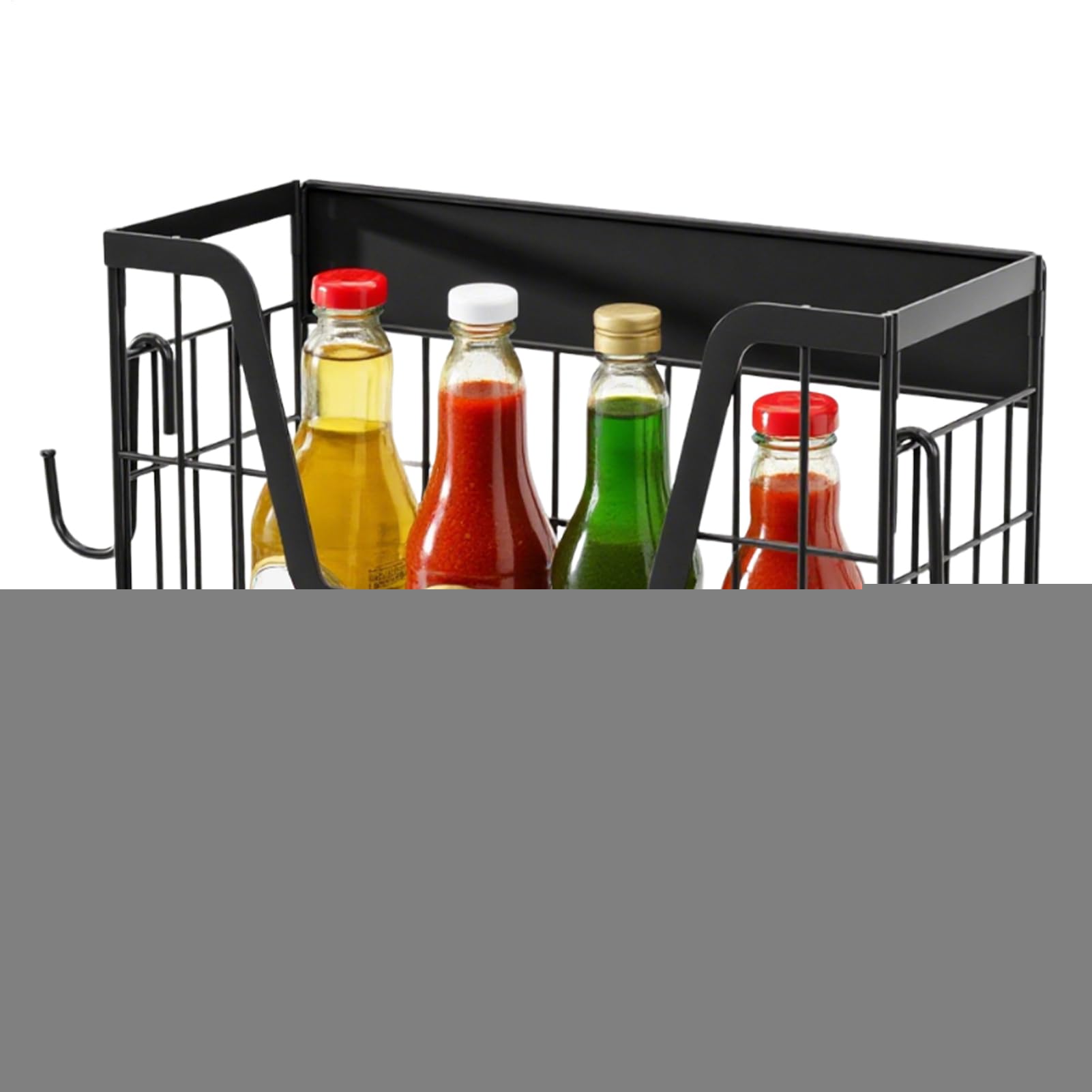 Étagère de rangement latérale pour réfrigérateur et organiseur stable