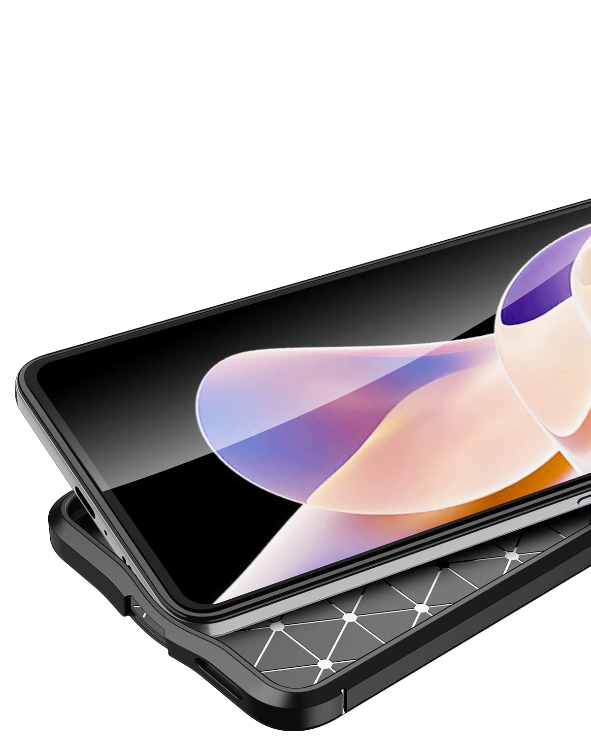 FTRONGRT Cover Per Xiaomi Poco X4 Pro 5G - Custodia Morbida In TPU Nero, Anti Shock E Antigraffio - 3