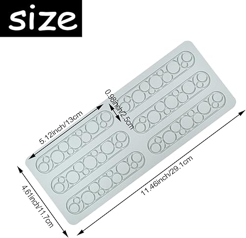Miniatura 2 de Molde de silicona hueco 3D, moldes de silicona de chocolate, decoración de pasteles de azúcar, forma geométrica, molde de caramelo para cupcakes,