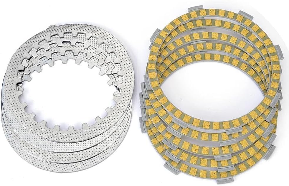SCUUBE for Yama&ha RT100 1990-1996 RT100 J/K/L 1993-2003 TZR80 1987 TZR80RR 1992 Motorcycle Clutch Friction Plates & Steel Plate Disc Kit Drive Gear
