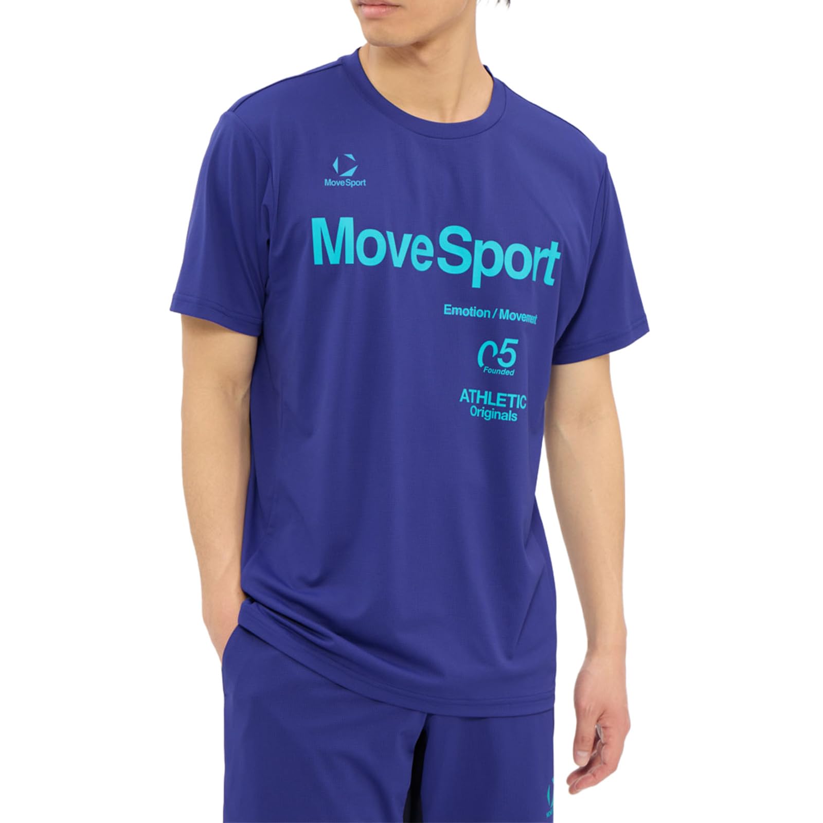 Amazon | MOVESPORT 半袖シャツ デサント グラフィック ドライ 通気性