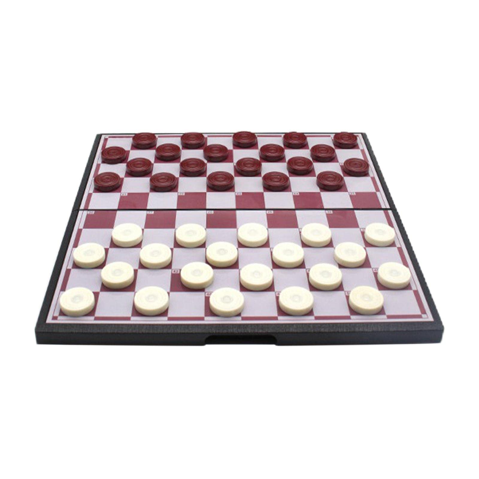 ATORSE Toy 11" International Checkers Magnetic Chess Toy with Folding Board Classic-Toys & Hobbies-Games-Chess-Contemporary Chess-image-37