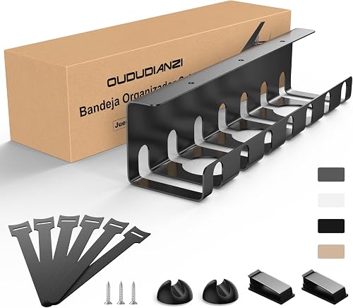 Oududianzi Cable Management Bureau Noir, Chemin de Cables…