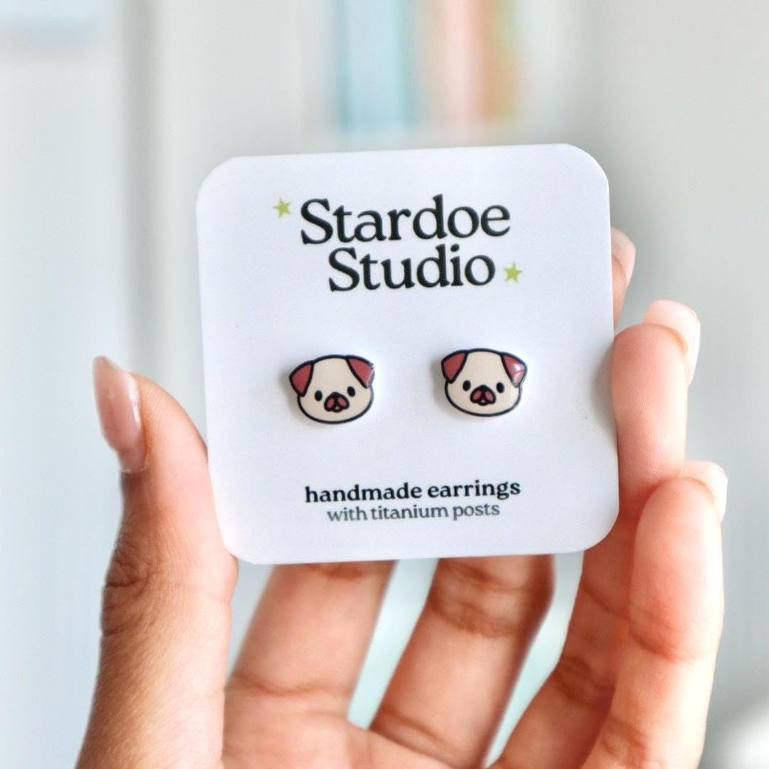 Cute Animal Earrings – Hypoallergenic Kids Jewelry- Fun Animal Designs Including Capybara, Fox, Hippo, Unicorn, Cat, Dog – Jewelry for Girls, Boys, and Adults