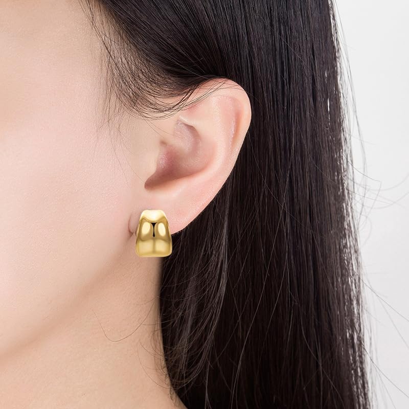 Waterdrop Earrings Gold Hoop Earrings for Women 18K Gold Plated Lightweight Hollow Teardrop Earrings Fashion Jewelry Girls - Image 6