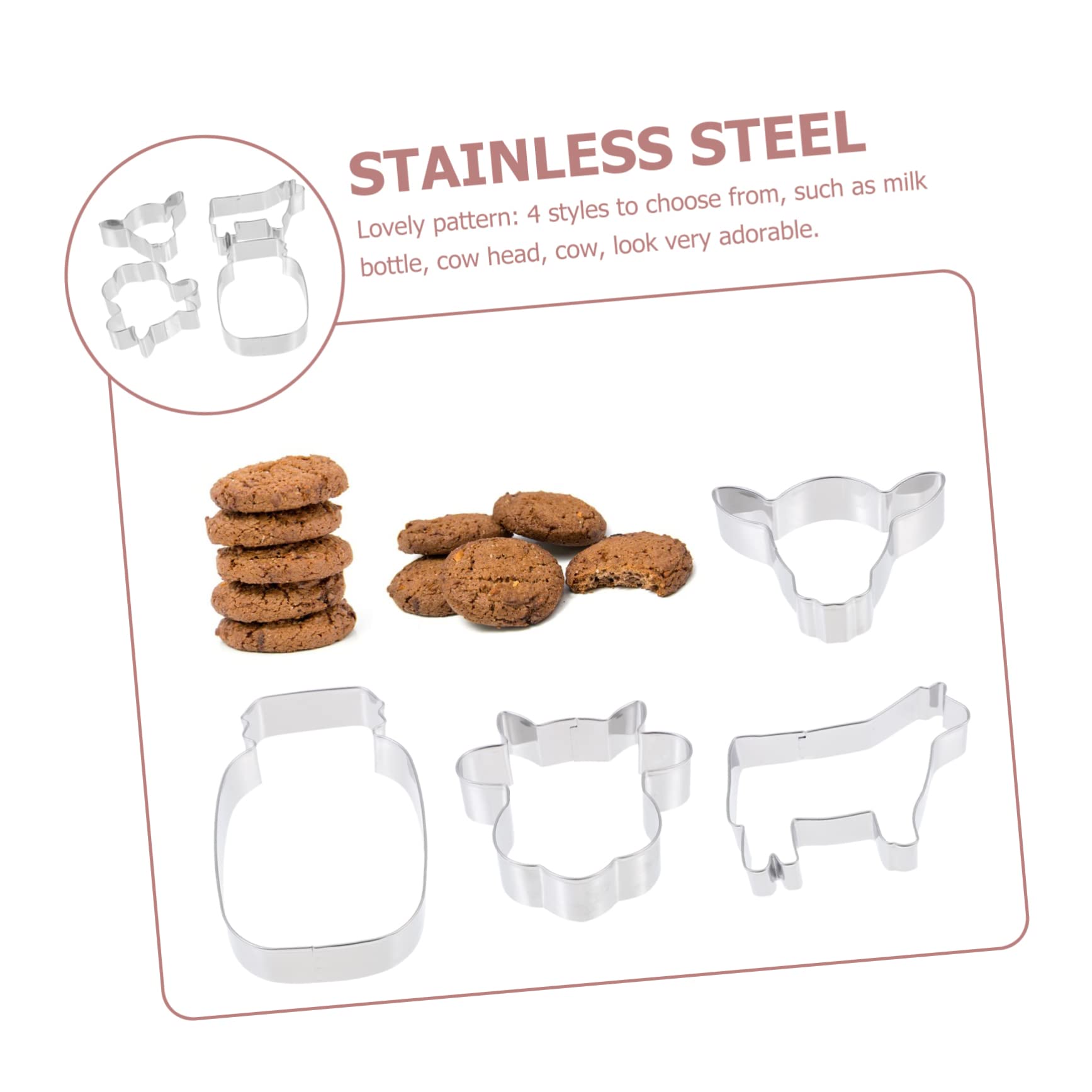 TOPBATHY 48 Pièces moule en acier inoxydable craquelins animaux emporte-pièces numérotés Moule à biscuits réutilisable Moule à biscuits de des sucreries animal nourriture
