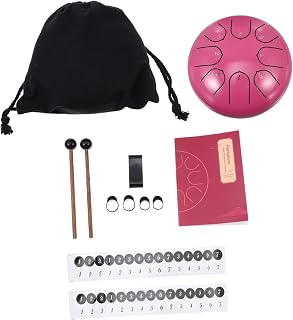 VINTORKY Tambor De Lengüeta Notas Estilo Instrumento De Percusión Para Relajación y Color Rosa