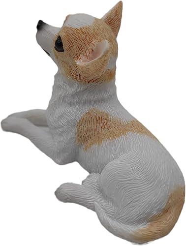 Miniatura 8 de TALKLEK 1 mini estatuilla de resina de Chihuahua de 2 pulgadas, mini regalos conmemorativos para perros, figuras de perro, decoración de automóvil,