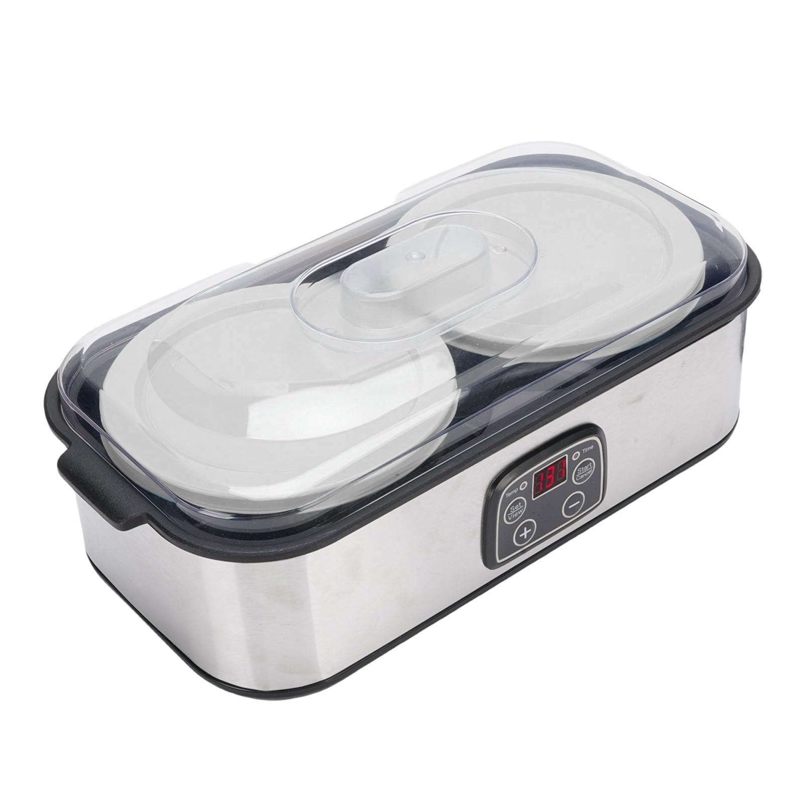 Fabricante de Yogurt, 2L Automático de Yogur Digital Maquinem Maquinem Incubadora de Yogurt Casero con Frascos de Vidrio, Temperatura y Control de Tiempo Ajustable (EU)