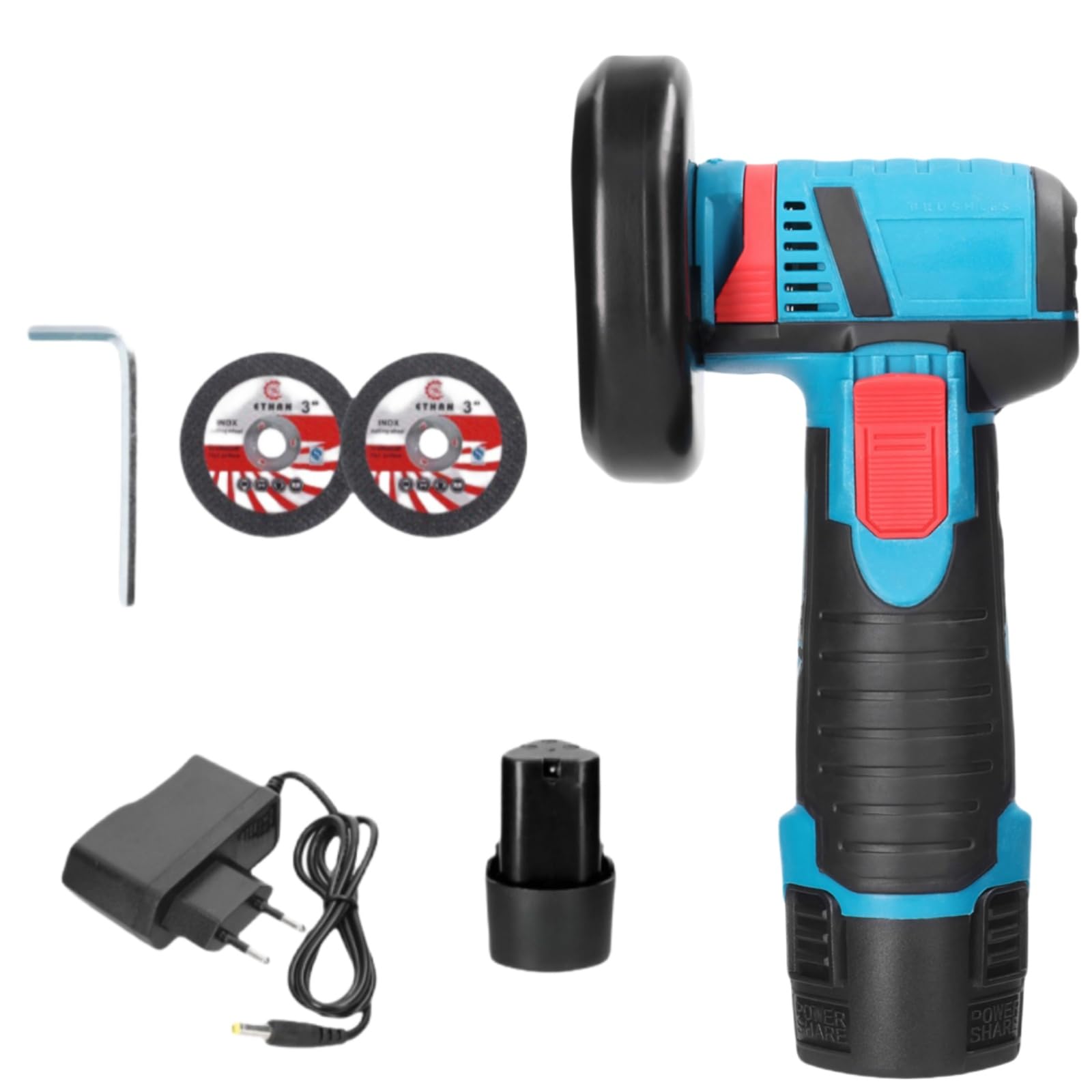Polisseuse 12V pour la coupe de tuyaux d'acier fin et disque 3 pouces
