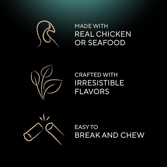 Sheba Meaty Tender Sticks Snacks para Gato Surtido Pollo Atún y Salmón 40 Unidades miniatura 4