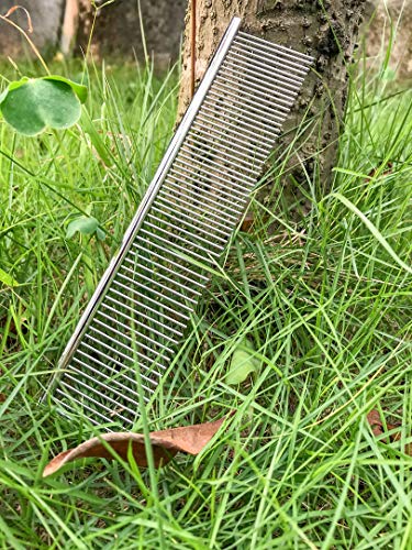 Yeahbudddy Pet Comb, Coarse and Fine Teeth Comb, Pet Hair Comb with Rounded Ends, Removes Knots, Mats and Tangles for… - Image 6