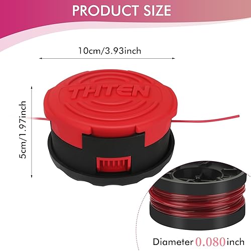 Miniatura 2 de THTEN CMZST260H - Cabezal de carrete de repuesto compatible con Craftsman CMCST920 CMCST960 CMCST960E1 Tipo 1, CMCST920M1 Qucikwind Weedwacker