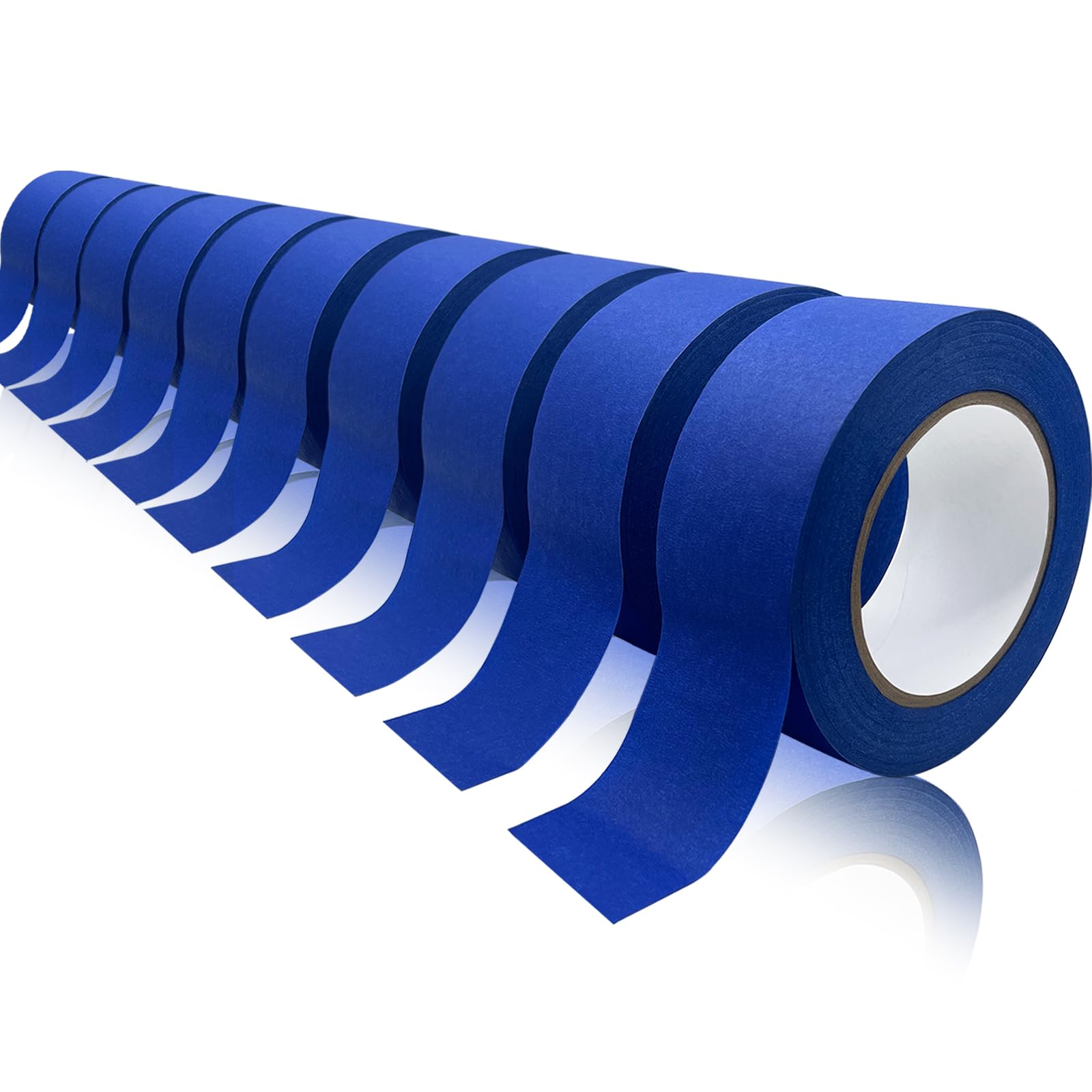 Premium Painter's Tape, 10 Rolls Blue Tapes Painters Tape, 1.88in x 60.1yds, General Purpose Masking Tape, Multi-Surface Painting Tape for Painter,