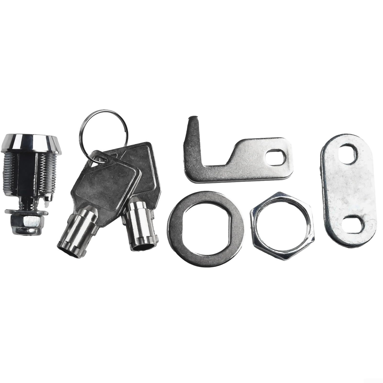 HomeVortex 90 Degree Hook Cam Tool Box Lock, Zinc Alloy Waterproof Rustproof Replacement Lock, for Home Security Drawer Cabinet