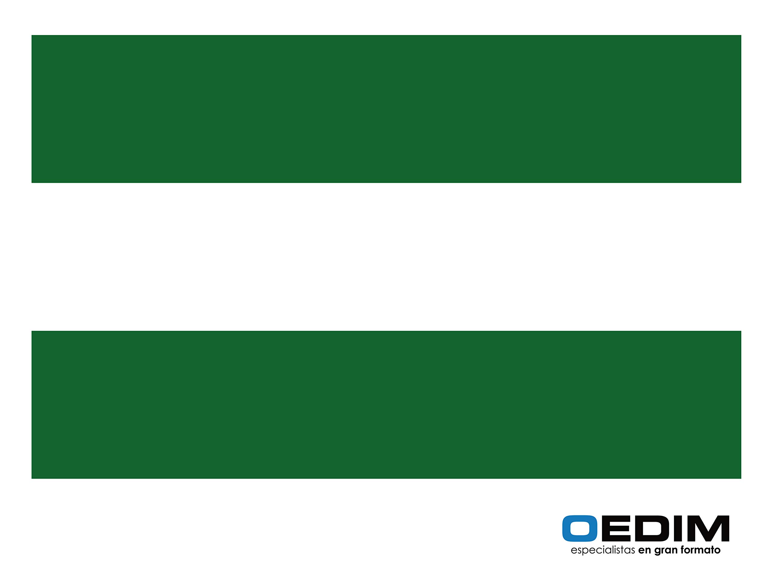 Oedim - Confezione da 10 e 30 bandierine di Andalusia in vinile adesivo trasparente con effetto specchio e inchiostro bianco Confezione da 30