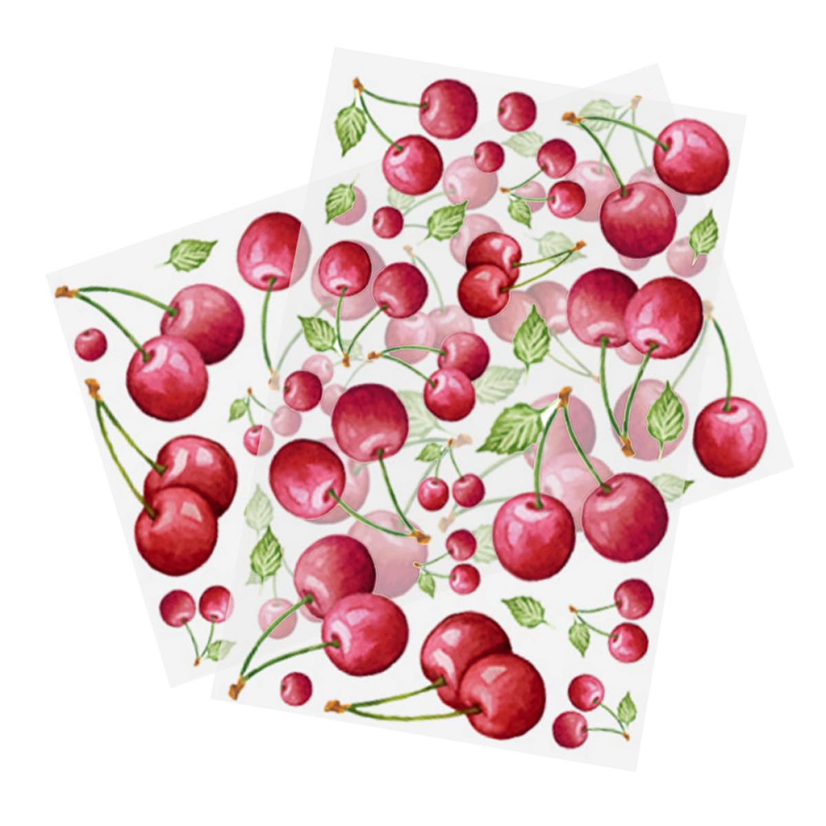 Stickers muraux cerises PVC autocollants muraux fruits amovibles décoration maison