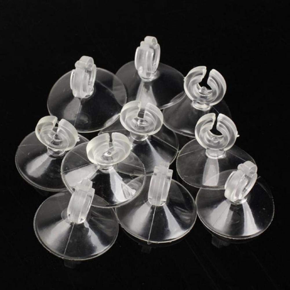 10 Pcs Aquarium De Poissons Porte-réservoir D'aspiration Sucker Cup Pour Air Line Tube Flexible Pompe, Suctionaquarium Ventouse Airline Ventouse Porte Pour Fish Tank Tube Transparent Clips Colliers