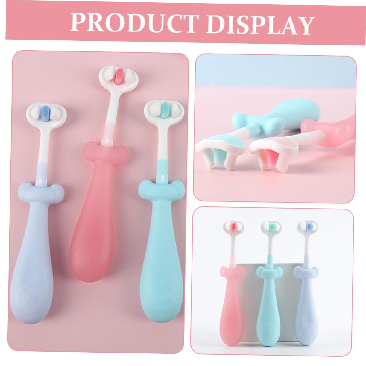 PACKOVE 5 Series Cepillo De Dientes De Cerda Dentición Tu Oral Cepillo De Dientes Infantil Cepillo De Dientes Para Cepillo De Dientes Para Bebés Tipe 3 Piezas X 5