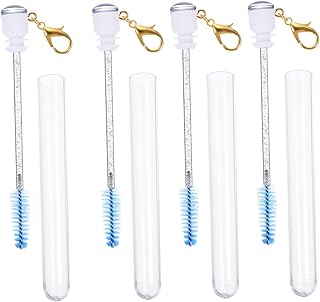 Ipetboom 4pcs Blue Eyelash Brush Tubes with K...
