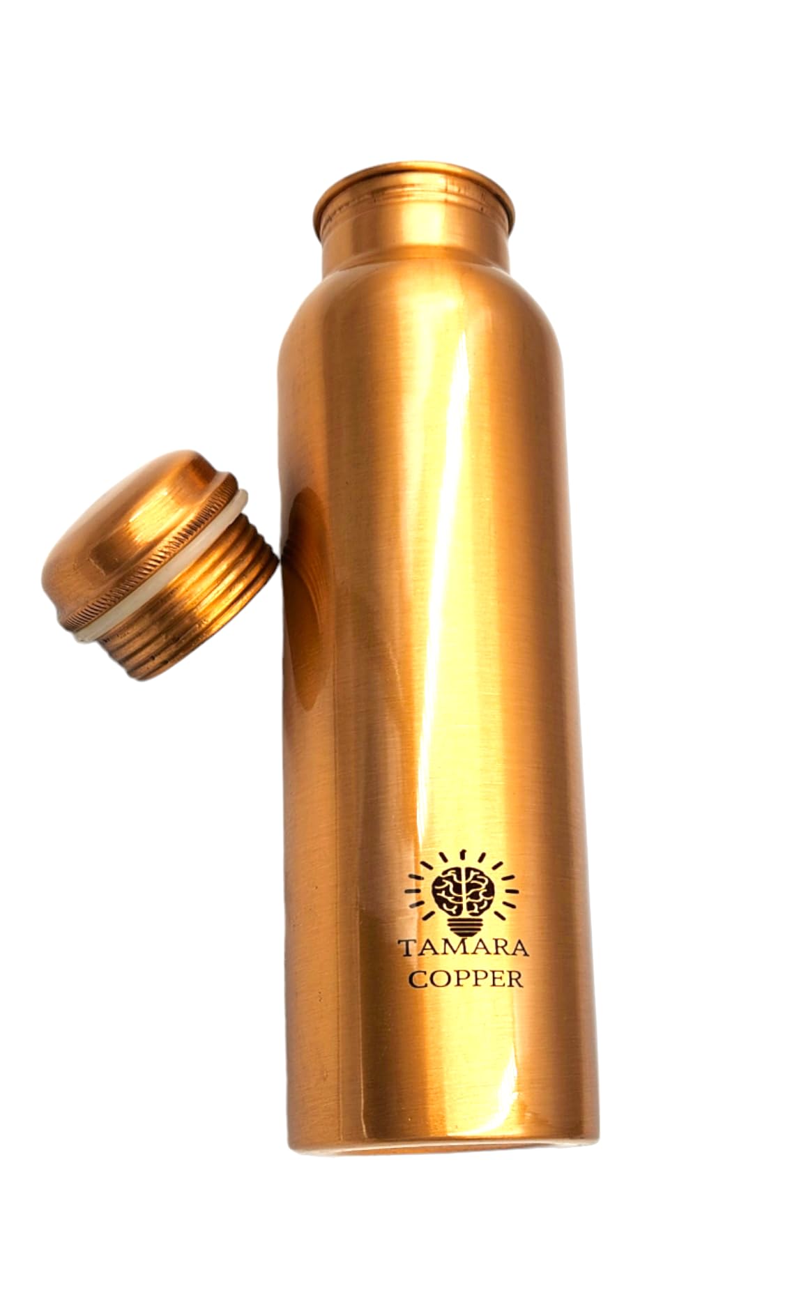 100% Pure Copper Water Bottle |Ayurvedic Copper Drinking Vessel | Copper Thermos |Copper Water Vessel | Leak Proof | Capacity 32 Oz/950 ml Copper Bottle for Home, Office, Hotel and Gifting