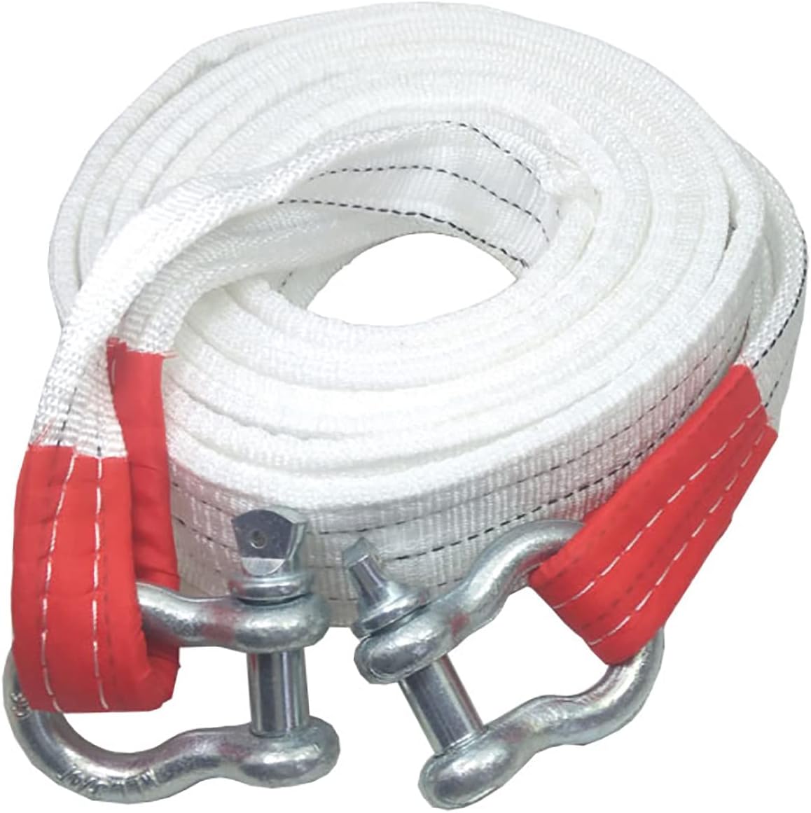 Tow Rope Car Tow Strap Heavy Duty Towing Belt 4x4 With 2 Safety Hooks For Car Truck Trailer