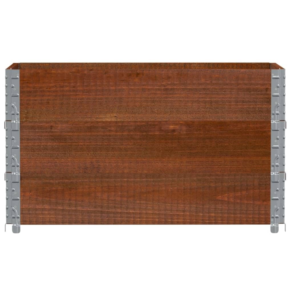 Paretali per Pallet 3pz Marroni 100x50cm Legno Massello di Pino, Commercio e Industria,Movimentazione di Materiali,Pianali di carico e Pallet, 22.1kg-3295373