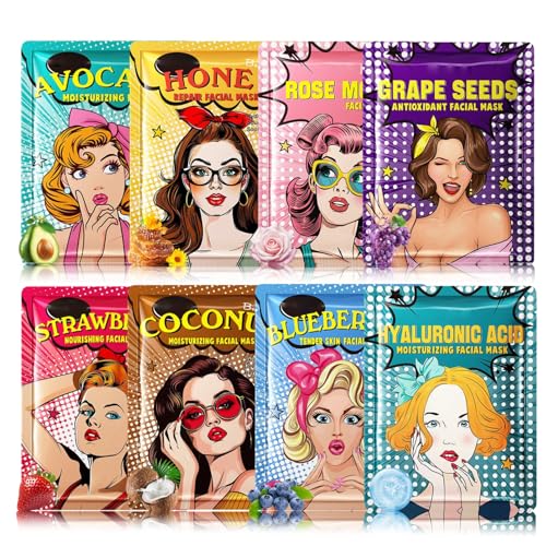 Gesichtsmasken Set Teenager Mädchen Geschenke - Tuchmasken...